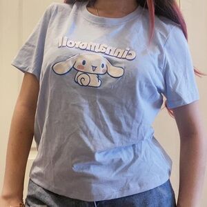 Sanrio Cinnamoroll Light Blue Short Sleeve Tee